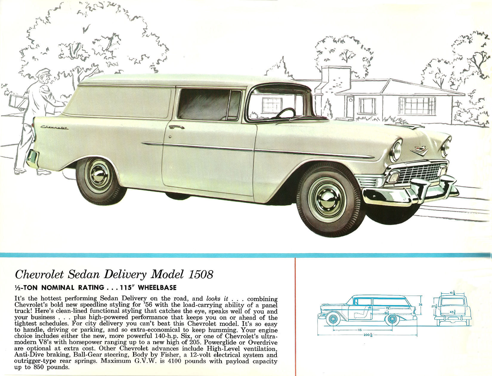 1956 Chevrolet Panels Brochure